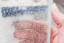 Raindrop Clear doubleside polished translucent