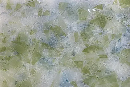 Ice Nugget with blue-green colour pigment